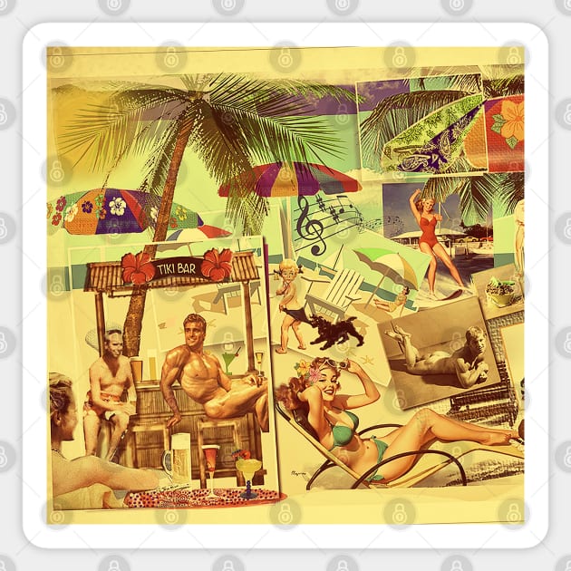 Postcard from La Verne (Those Golden Years) Sticker by PrivateVices